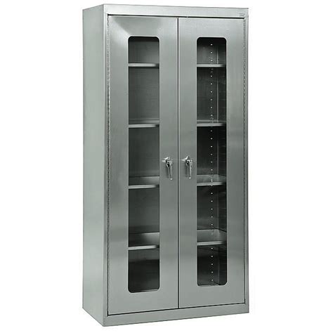 clear-view steel shelf cabinets|steel storage cabinets with doors.